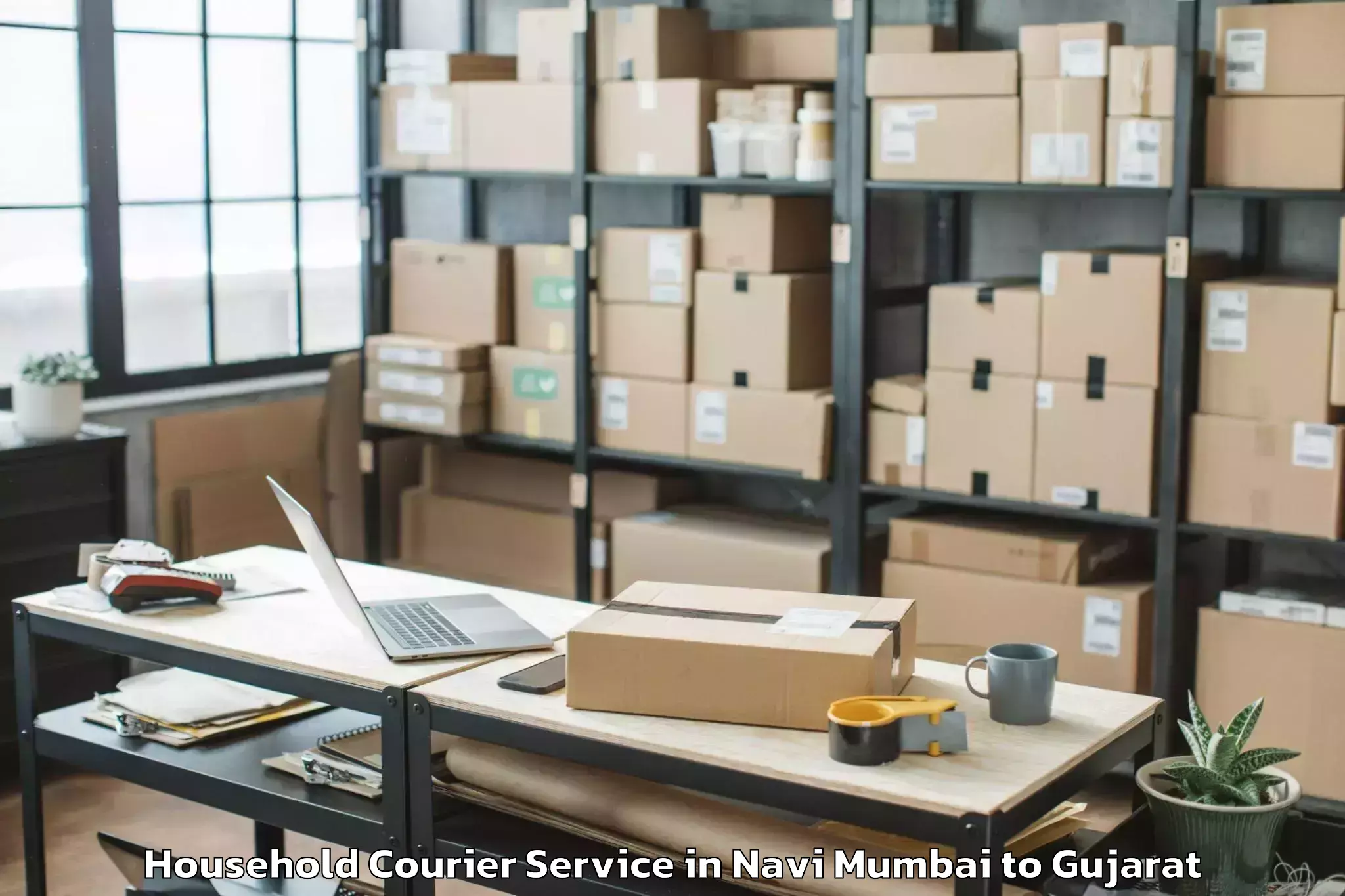 Easy Navi Mumbai to Vanthali Household Courier Booking